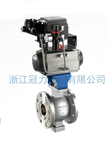 V型球閥是怎樣使活塞式執行機構為雙作用？